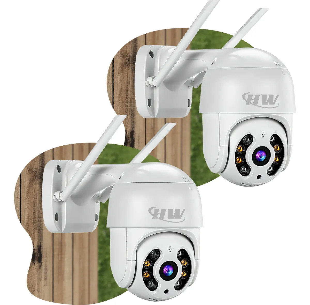 Kit 2câmera Ip Icsee Prova D’água Infravermelho Externa Wifi – HW