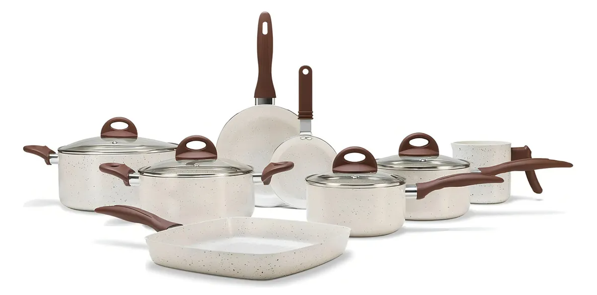 Conj de Panelas 8 Peças Ceramic Life Smart Plus Vanilla – Brinox